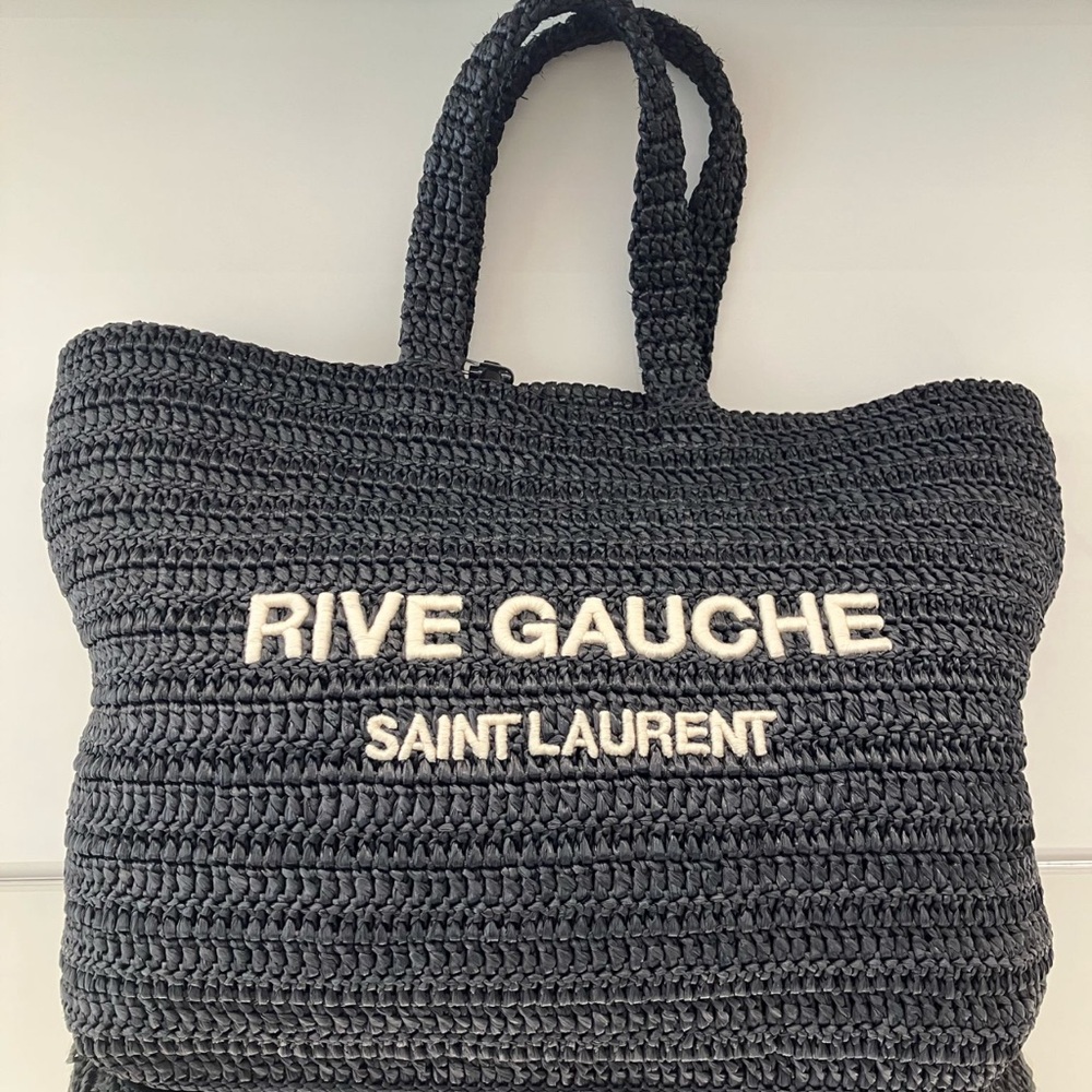 Saint Laurent Rive Gauche Black Tote Bag